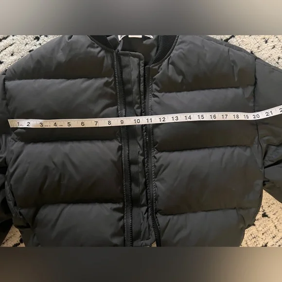 Acne Studios Black Cropped Puffer Jacket - Picture 7 of 7